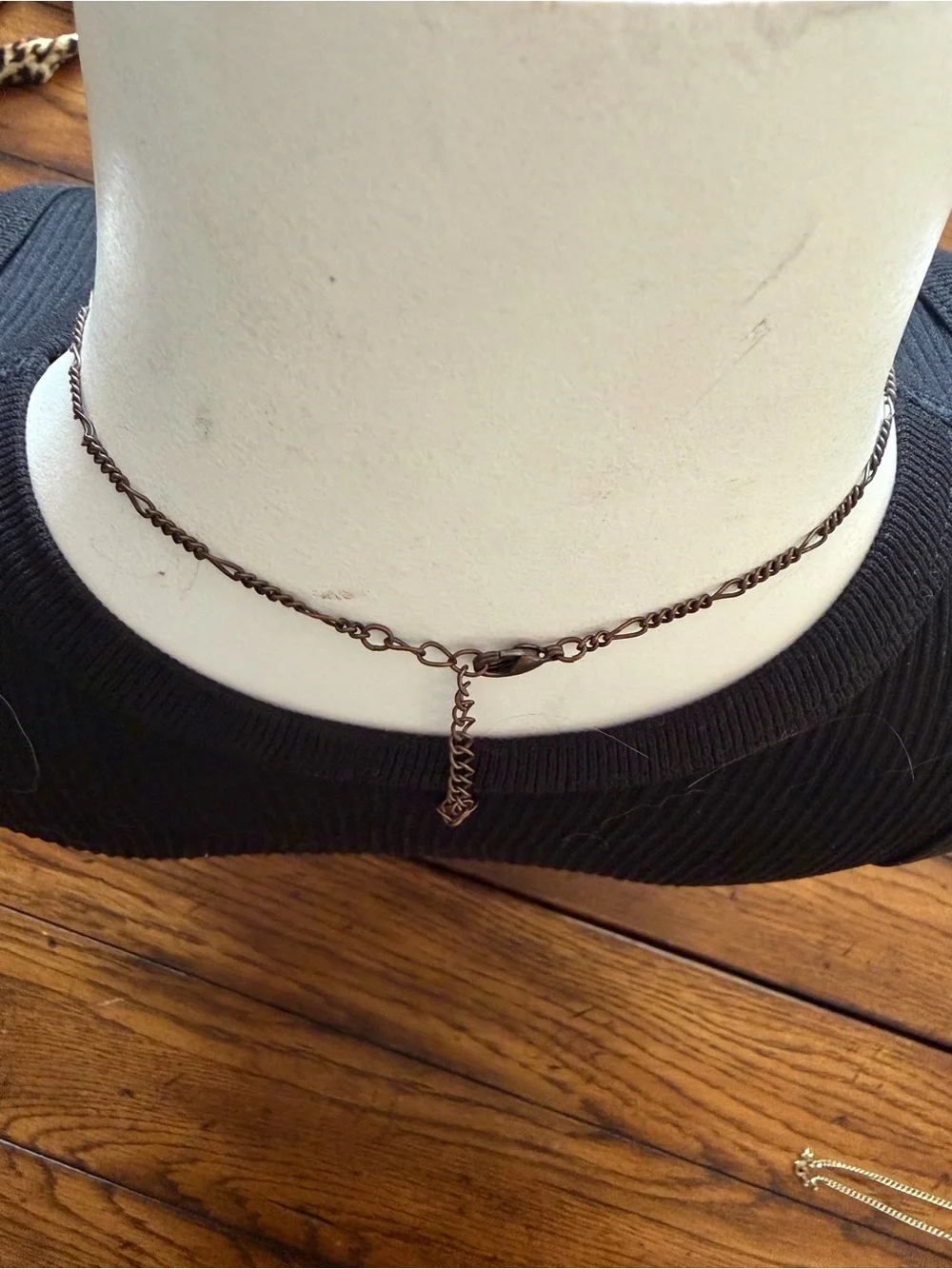 VTG Lia Sophia Debonair Purple Crystal Cross Necklace 1928 Co Extension Chain